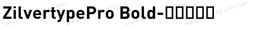 ZilvertypePro Bold字体转换